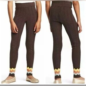 🖤MISSONI GIRLS BROWN SWEATER LEGGINGS SIZE L🖤